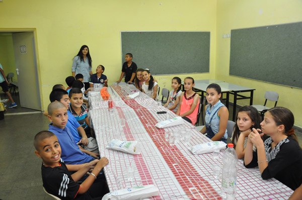  بالصور: إفطار جماعي للطلاب في مدرسة أجيال الابتدائية بيافا